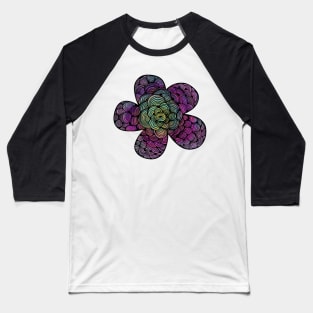 Rainbow flower Baseball T-Shirt